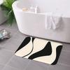 1PC Fluid Motion Pattern Kitchen Rug Non-Slip Door Mat Pop Design Bathroom Rug Bath Mat Carpet for Home Sink Laundry Ecoreeree
