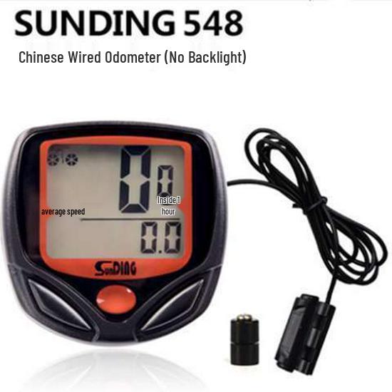 Fahrrad-Tachometer mit Kabel für Mountain- und Rennräder