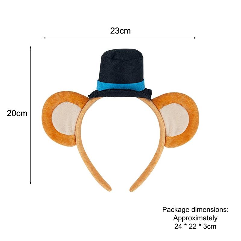 Roztomilá čelenka s medvědími oušky Halloweenská čelenka Zvířecí kostým Dětské Dospělé Párty doplňky Pro Halloweenský Cosplay