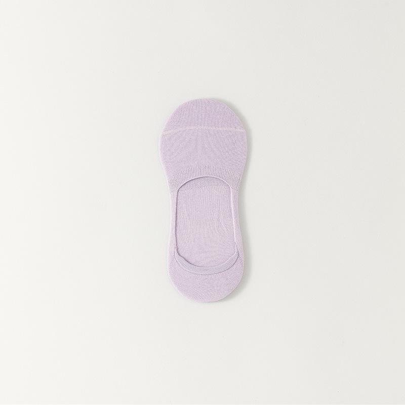 

Летние женские сетчатые дышащие носки-лодочки против скатывания, силиконовые противоскользящие, однотонные, универсальные, без пятки, бесшовные невидимые носки 1 pair фиолетовый