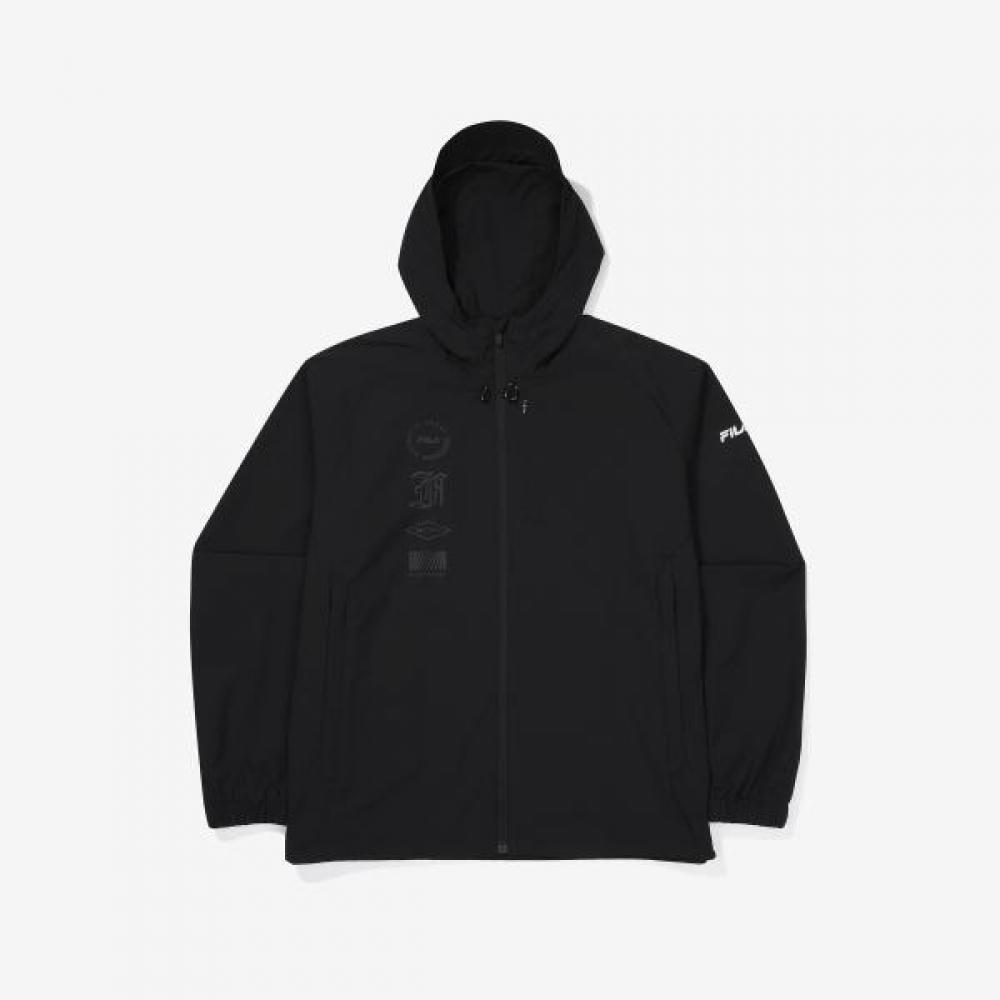Fila Graphic Stretch Hood Windbreaker blacks/095
