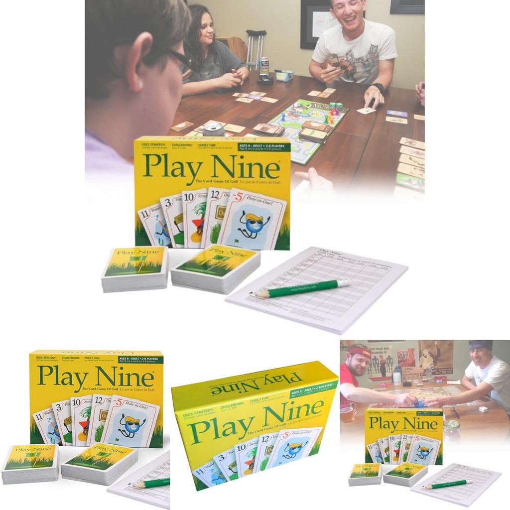 Play Nine English Version Card Game Engaging Family Gathering Golf Style Fun