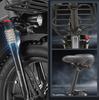 Bicicleta Eléctrica Fat Plegable SINOHON AW20, Autonomía Máxima 120KM, Velocidad Máxima 45KM/H, Doble Suspensión, Frenos Hidráulicos, Ruedas de 20'', Ebike Todoterreno con Cesta de Almacenamiento