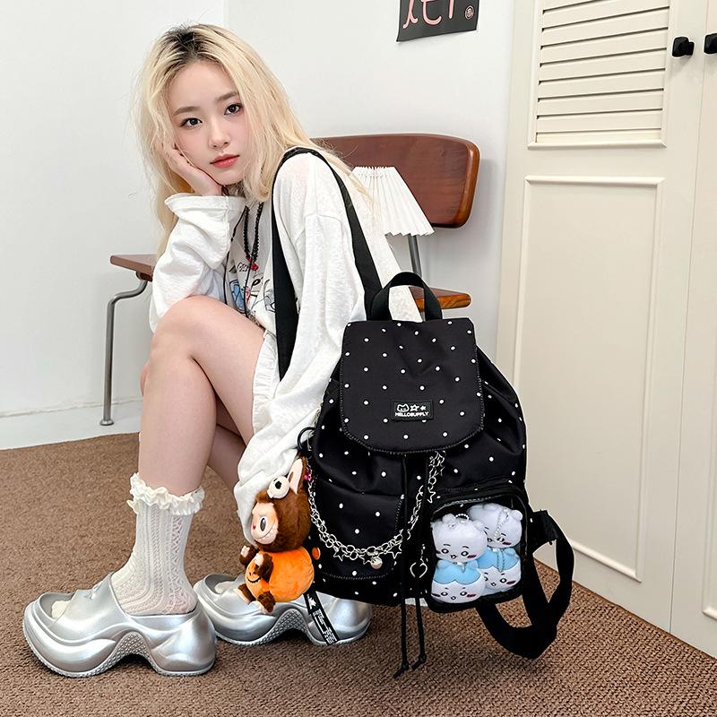 New Student Schoolbag Female Ins Japanese Girl College Style Niche Design Backpack Korean Version Large-capacity Backpack