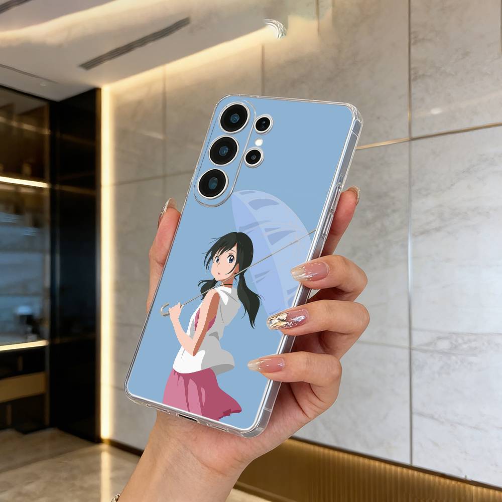 W-W-Y-Weathering- With- You Phone Case For Samsung S25,S24,S21,S22,S23,S30,Ultra,S20,Plus,Fe,Lite Transparent Cover
