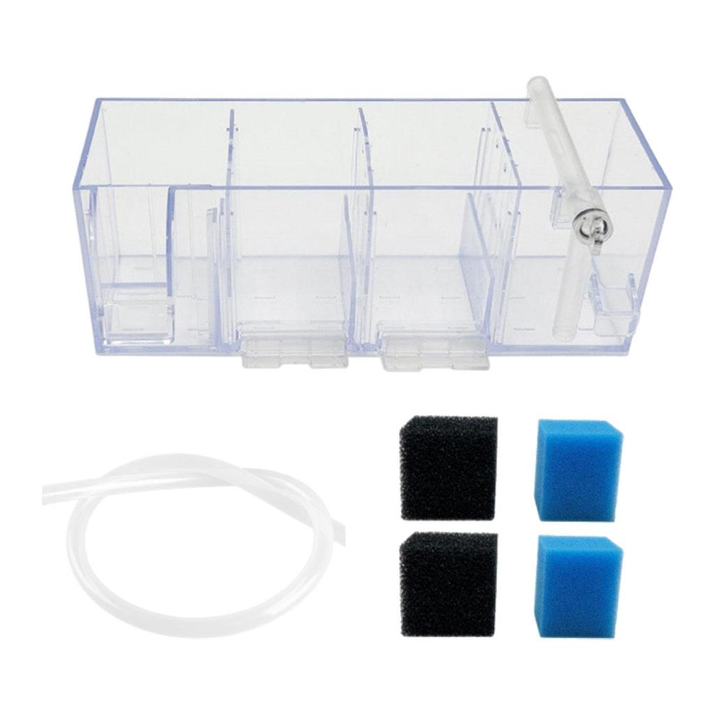 Fish Tank Filter Box Sturdy Silent Fish Tank Accessories Circulation Water Cleaning Lightweight Water Purifier Filtration System