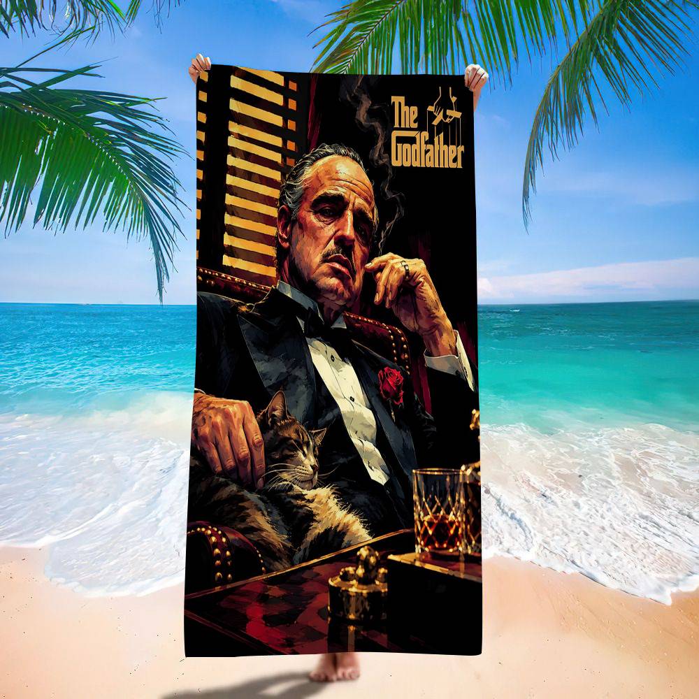 Movie The Godfather Microfiber Beach Towel Absorbent Quick Dry Soft Yoga Swimming Resort Mountain Climbing Towel