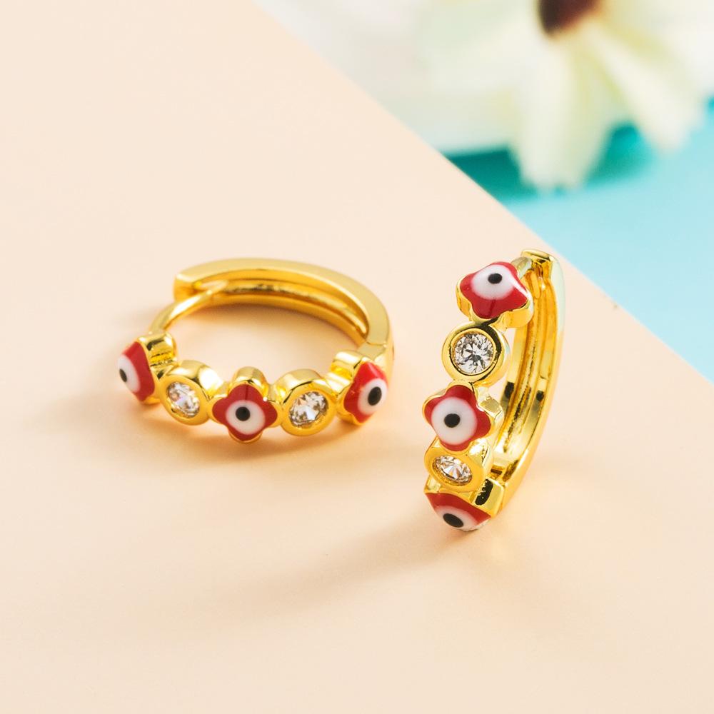 Women's Hoop Earring Bohemian O Shaped Creative Rice Beads Exaggerated Accessories Earrings