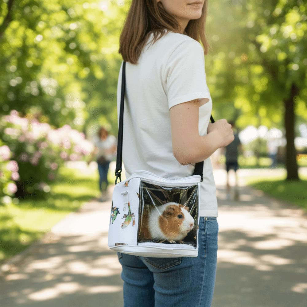 Detachable Portable Pet Bag Large Space Hamster Travel Carrier Bird Travel Bag  Travel