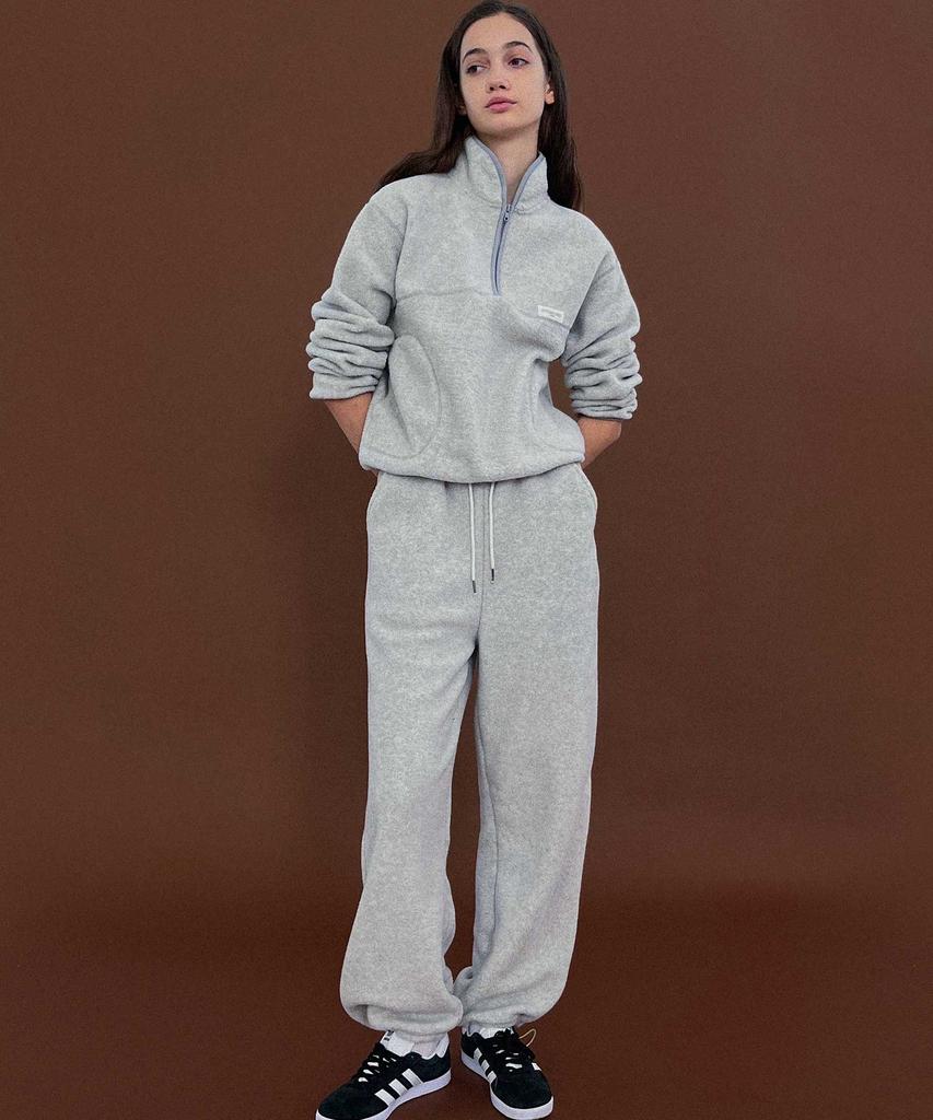STUDIO SALT Teddy Fleece Jogger Pants_Gray