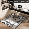 Home Large Size Study Cushion Square Diatom Mud Non-slip Swivel Chair Mat Anti-wear Carpet Bedroom Mat