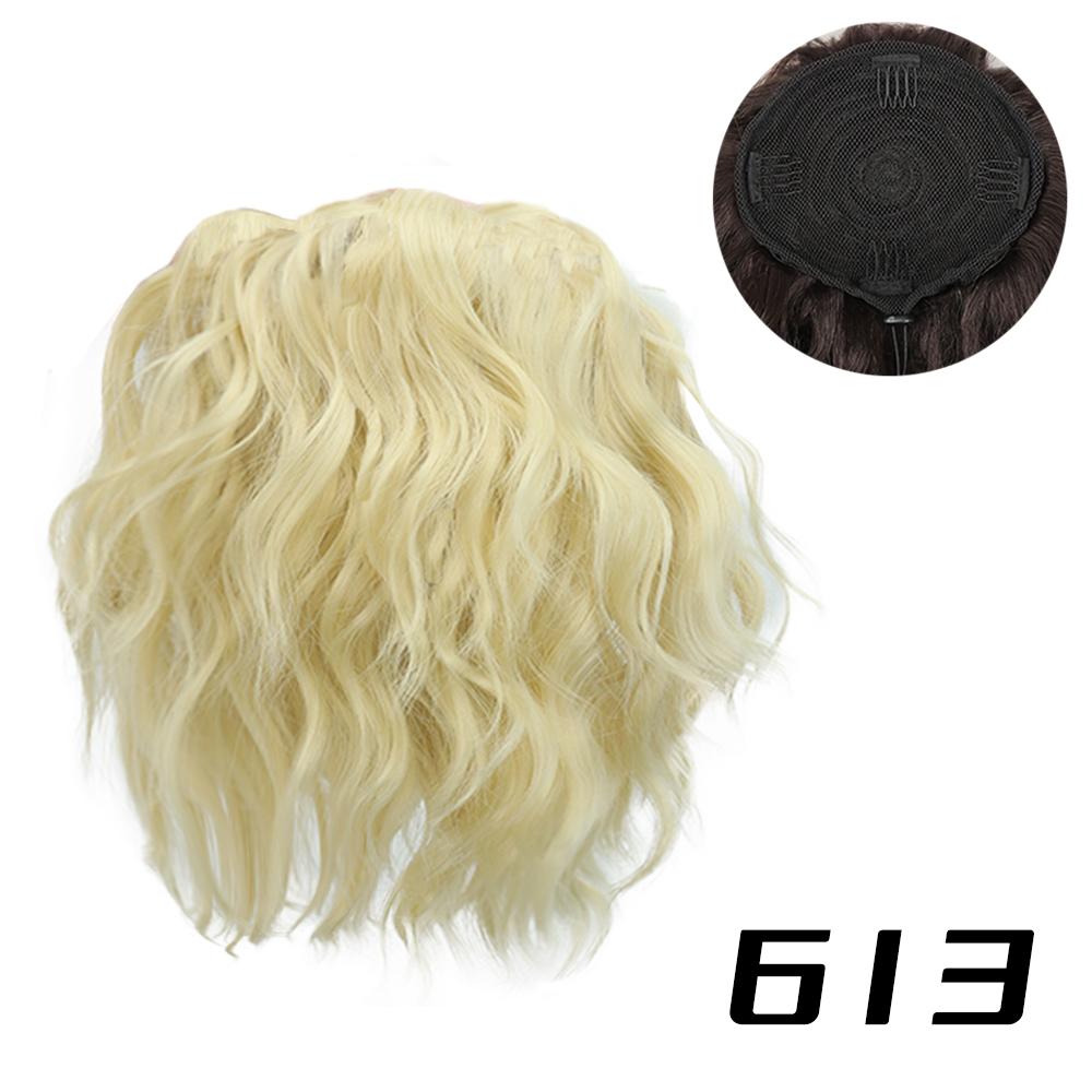 MISSQUEEN Extensiones de Cola de Caballo Sintética Corta Rizada con Cordón Ajustable Clip en Extensiones de Cabello Peluca para Uso Diario de Aspecto Natural