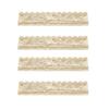1/4Pcs Mahjong Rack with Detachable Magnetic Pusher Scalloped Acrylic Mah Jongg Tile Holder