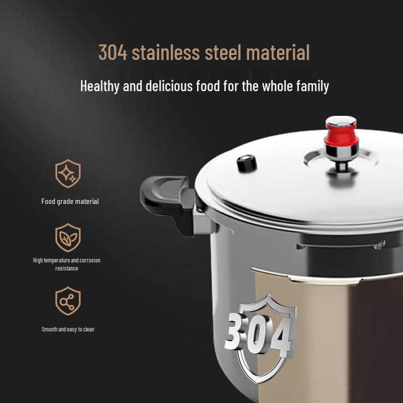 KOBACH 8L 304 Stainless Steel Explosion-Proof Pressure Cooker
