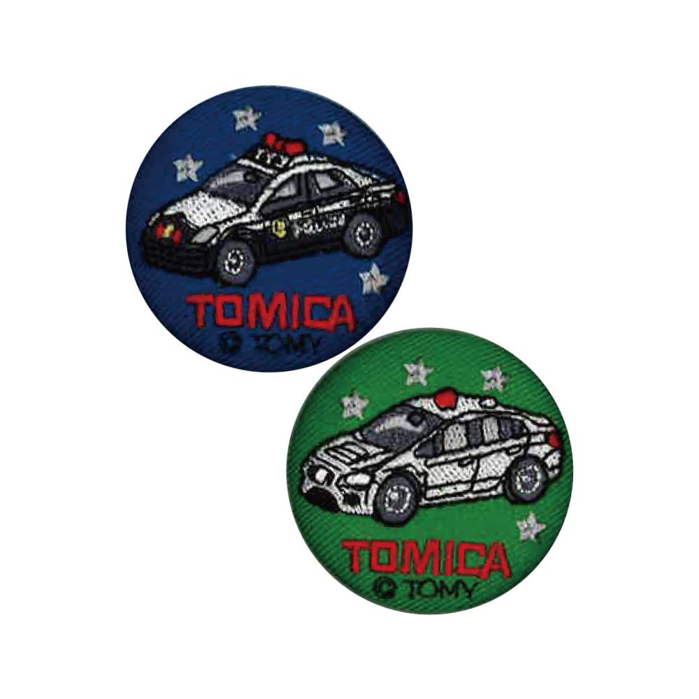 

Minoda Embroidered Button Tomica Police Car Set A T04B1282 синий