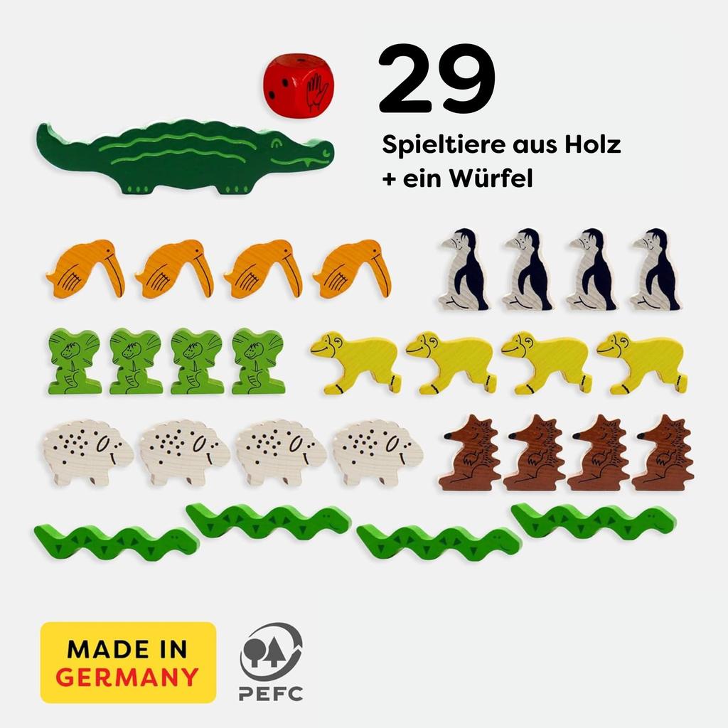 HABA Haba Ride a Game Crocodile? [Officially Imported]