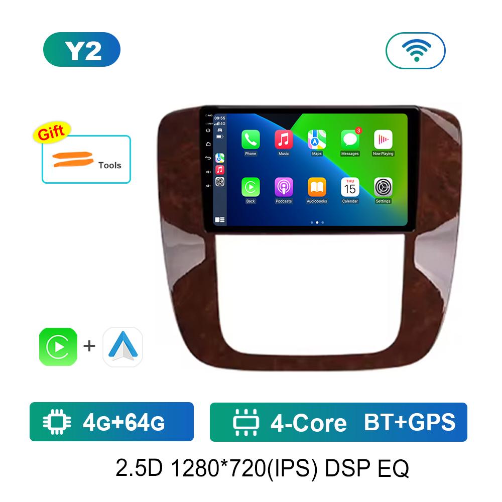 9 '' for GMC Yukon Chevrolet Tahoe Suburban 2008 - 2012 Android OS Car Radio Multimedia Video Player 4G GPS Navi WiFi HD Screen