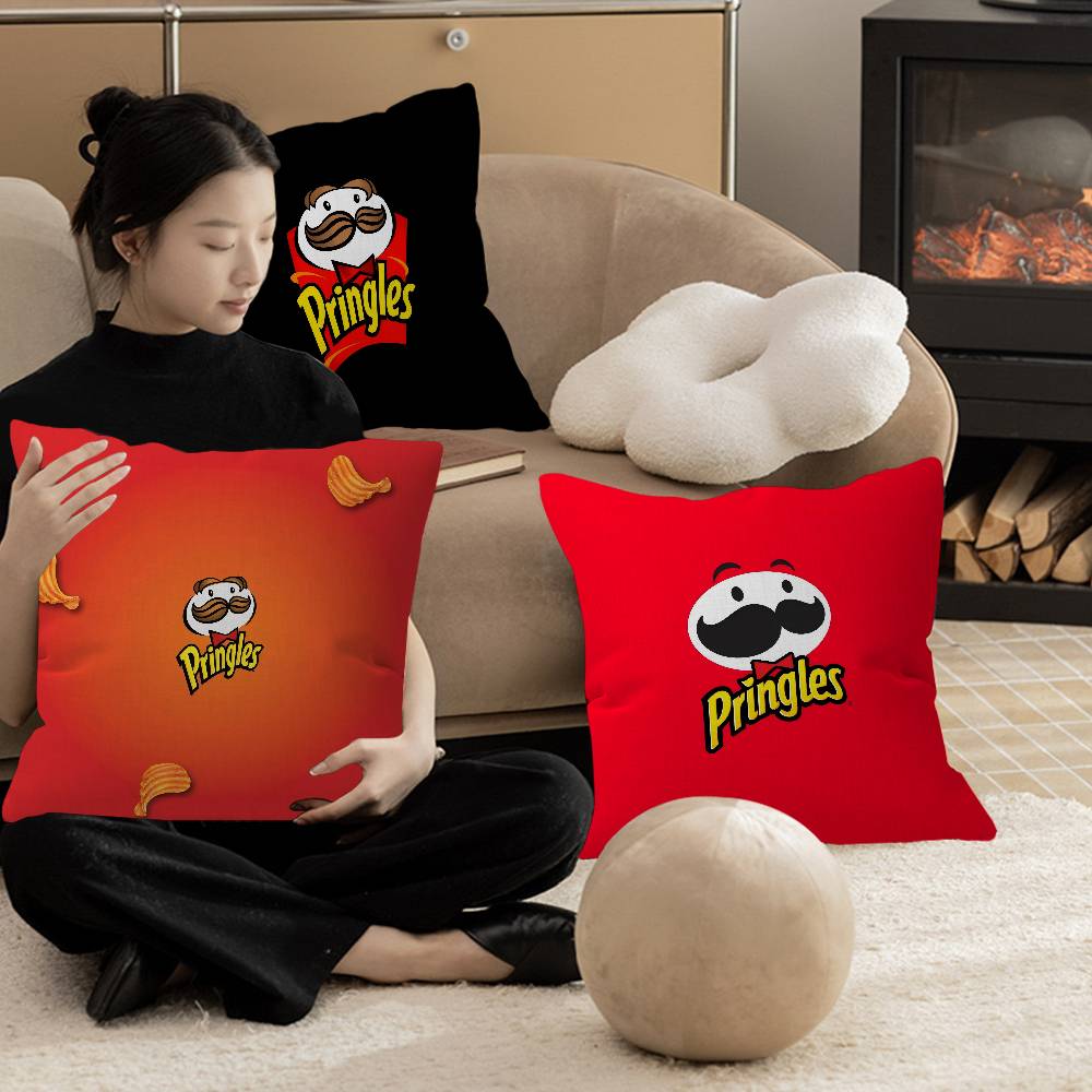 Fashion P-Pringles L-LLC Lucky Dragon Pillow Cover Sofa Cushion Cover Home Room Decoration Children Gift