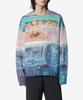 Jw Anderson Art Print Sweater - Cornflower Blue / Kw1222Yn0373835