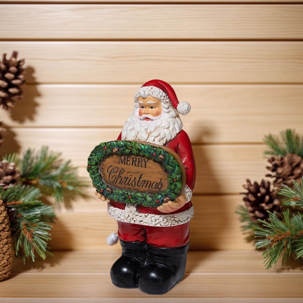 Jultomtefigur med God Jul Jultomte Skrivbordsdekorationer Mångsidig Kreativ Jultomteprydnad för Heminredning