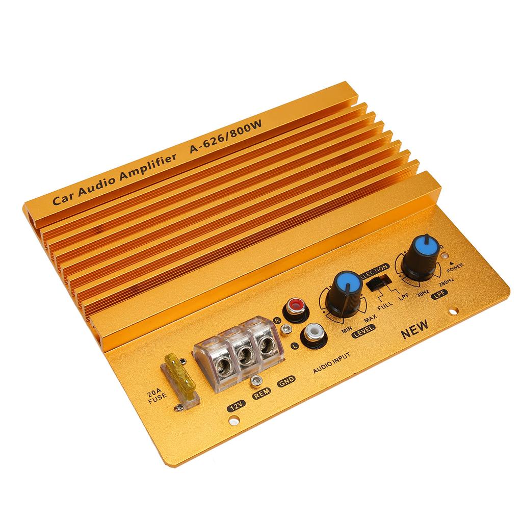 12V 800W Car High Power Amplifier Precise Heat Dissipation Stereo Amplifier for Vehicle