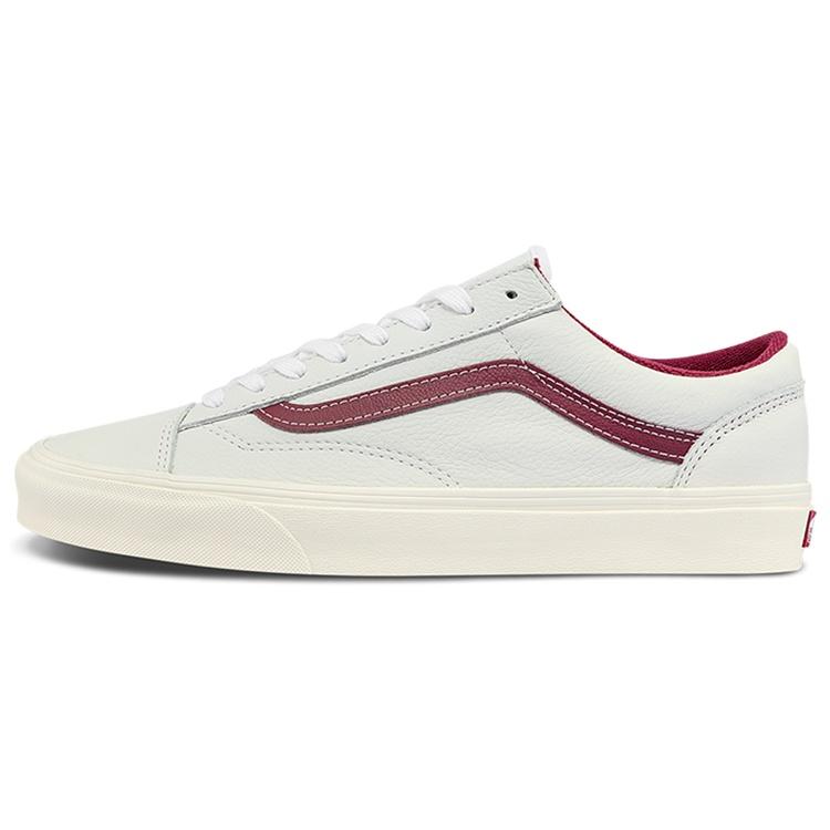 Vans Unisex Style 36 Low-Top Sneakers White/Red Men s VN0A54F676N EU 35