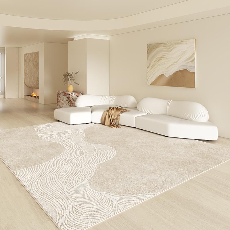 Modern Style Living Room Decoration Line Carpet Large Area Rugs for Bedroom Washable Lounge Soft Rug Anti-slip Bedside Floor Mat