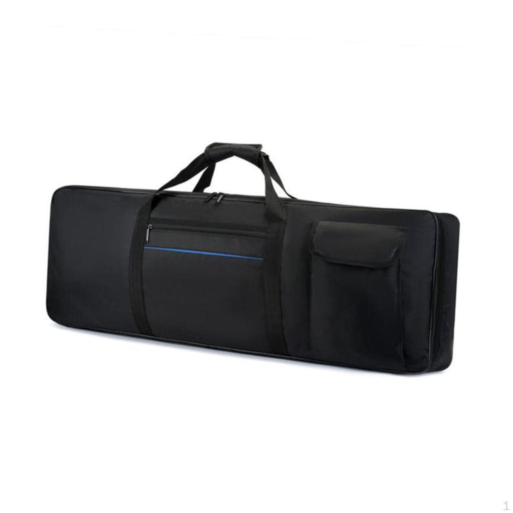 61 Key Keyboard Bag, Storage Pockets, Oxford Case for Electric, Carrying, Performance And