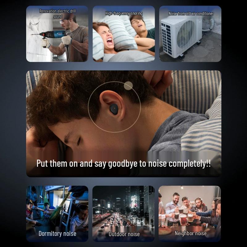 Noise Reduction Silicone Earplugs: Soundproof, Anti-interference, Perfect for Sleep and Reading