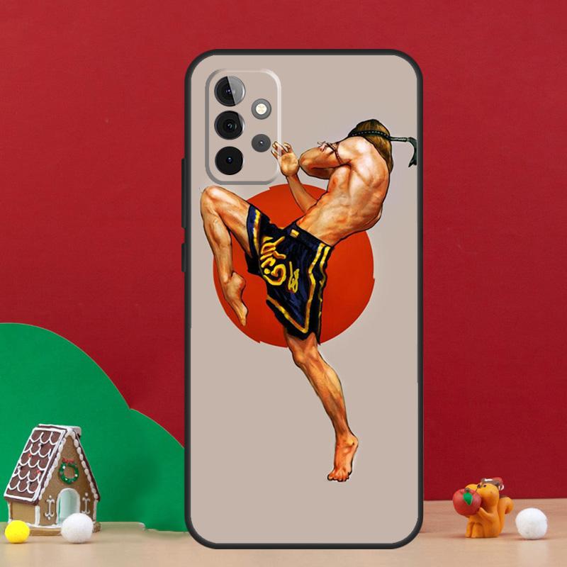 Muay Thai Kickboxing Fight Case For Samsung Galaxy A54 A06 A16 A26 A36 A56 A53 A32 A52 A33 A13 A55 A35 A15 A14 A34 A17