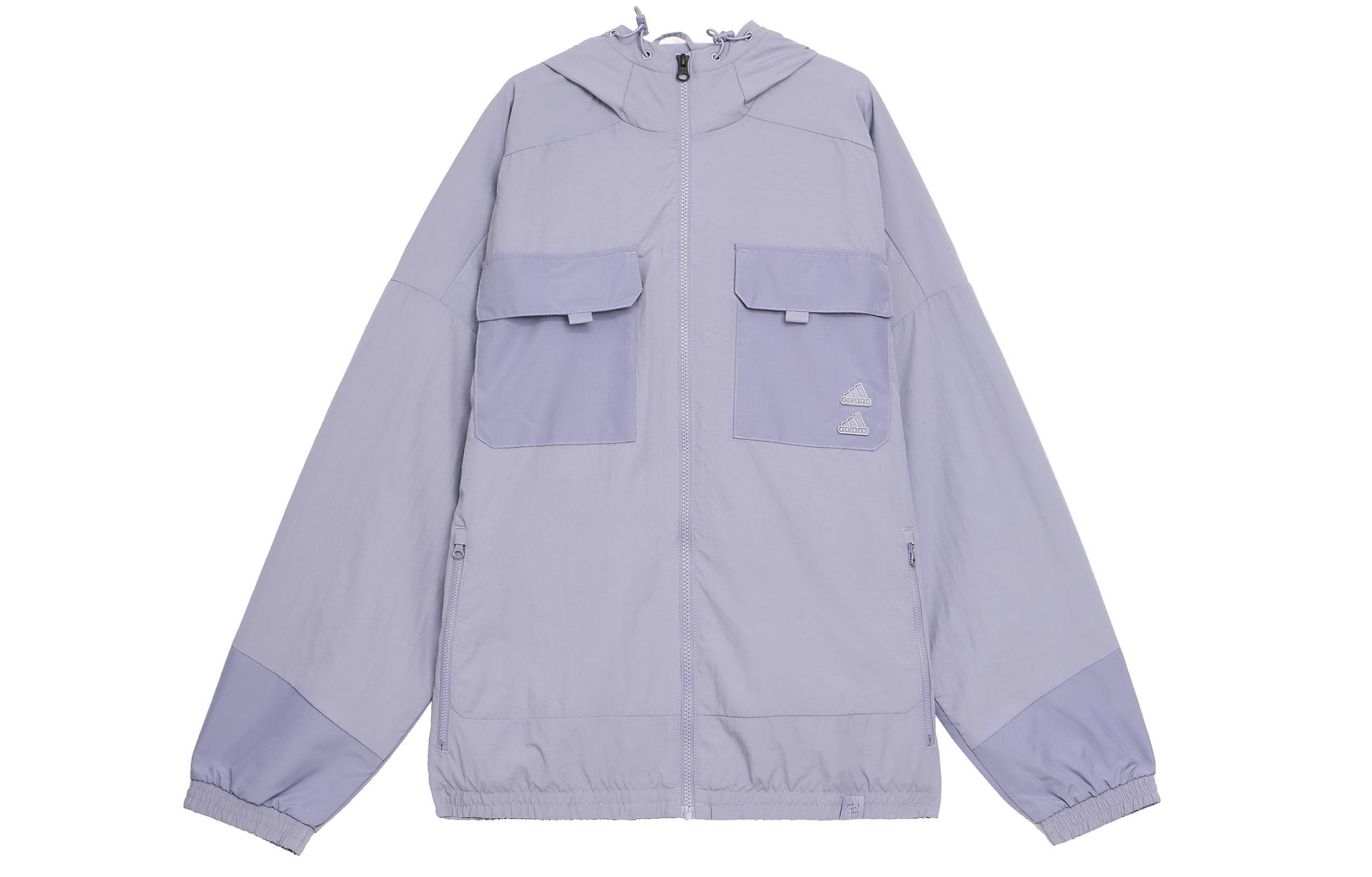 Adidas Jackets & Coats Men s Silver Gray Violet IA6964 XL