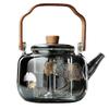 Borosilicate Glass Boiling Teapot with Walnut Handle