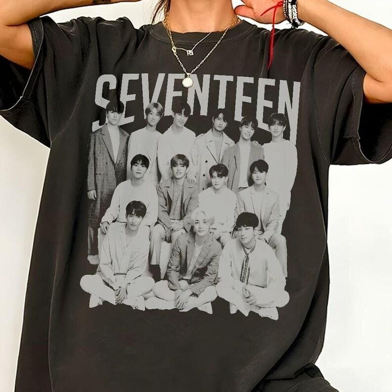 2026 Summer Fashion Tee Men Women Vintage Top Seventeen Happy Burstday Vintage Shirt, Vintage 90s KPOP Shirt, Kpop 2026 Tour Shirt, Seventeen KPOP Tee