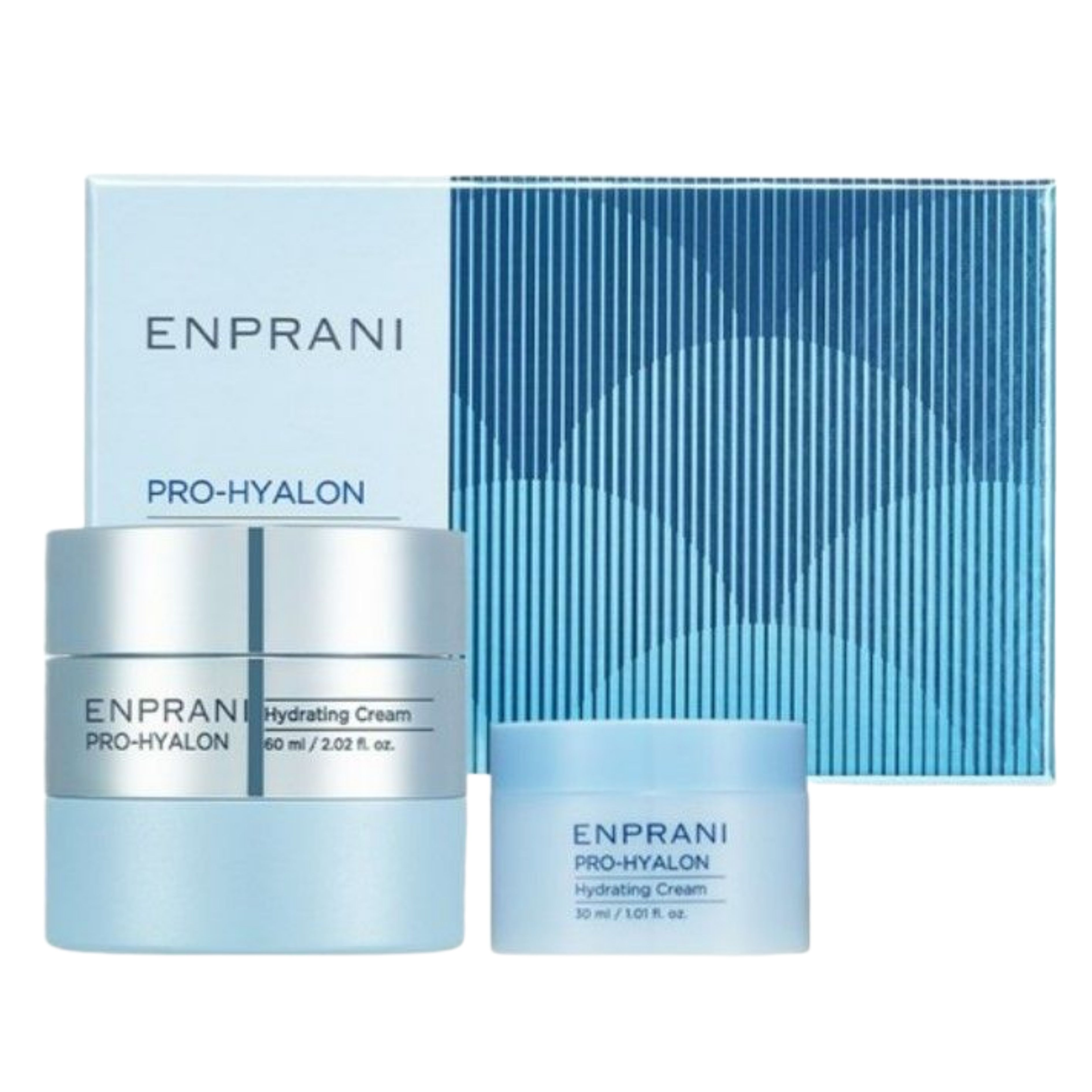 Enprani Pro Hyaluron Hydrating Moisturizing Face Cream Set 60ml + 30ml Korean Skincare