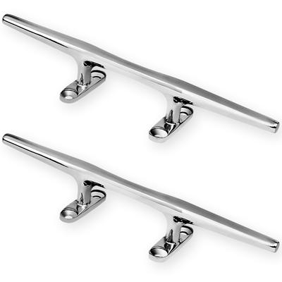 Anopono Cleat Yacht Marine Boat Jet Ski Deck Line Rope SUS 316 Stal nierdzewna 8 cali Odporna na korozję Kotwiczenie Cumowanie 20 cm 8 cali Zestaw 2 sztuk