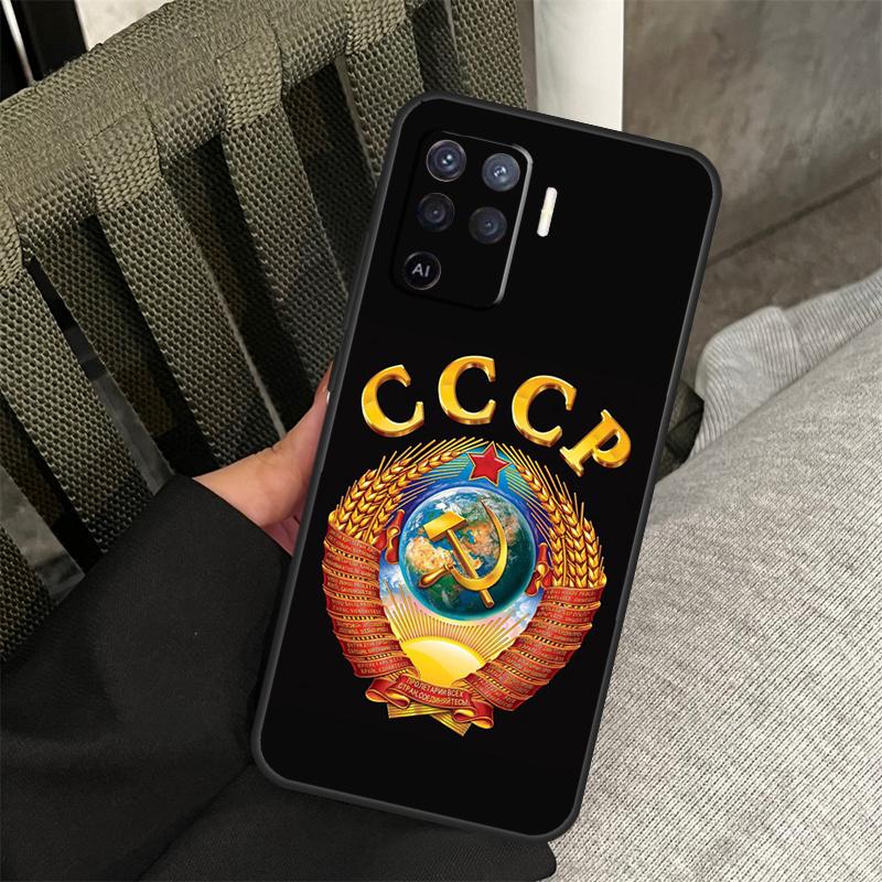 Vintage USSR CCCP Case For Oppo A18 A38 A58 A78 A98 A74 A94 A54 A40 A60 A80 A16 A76 A96 A15 A57S A17 A77 Cover