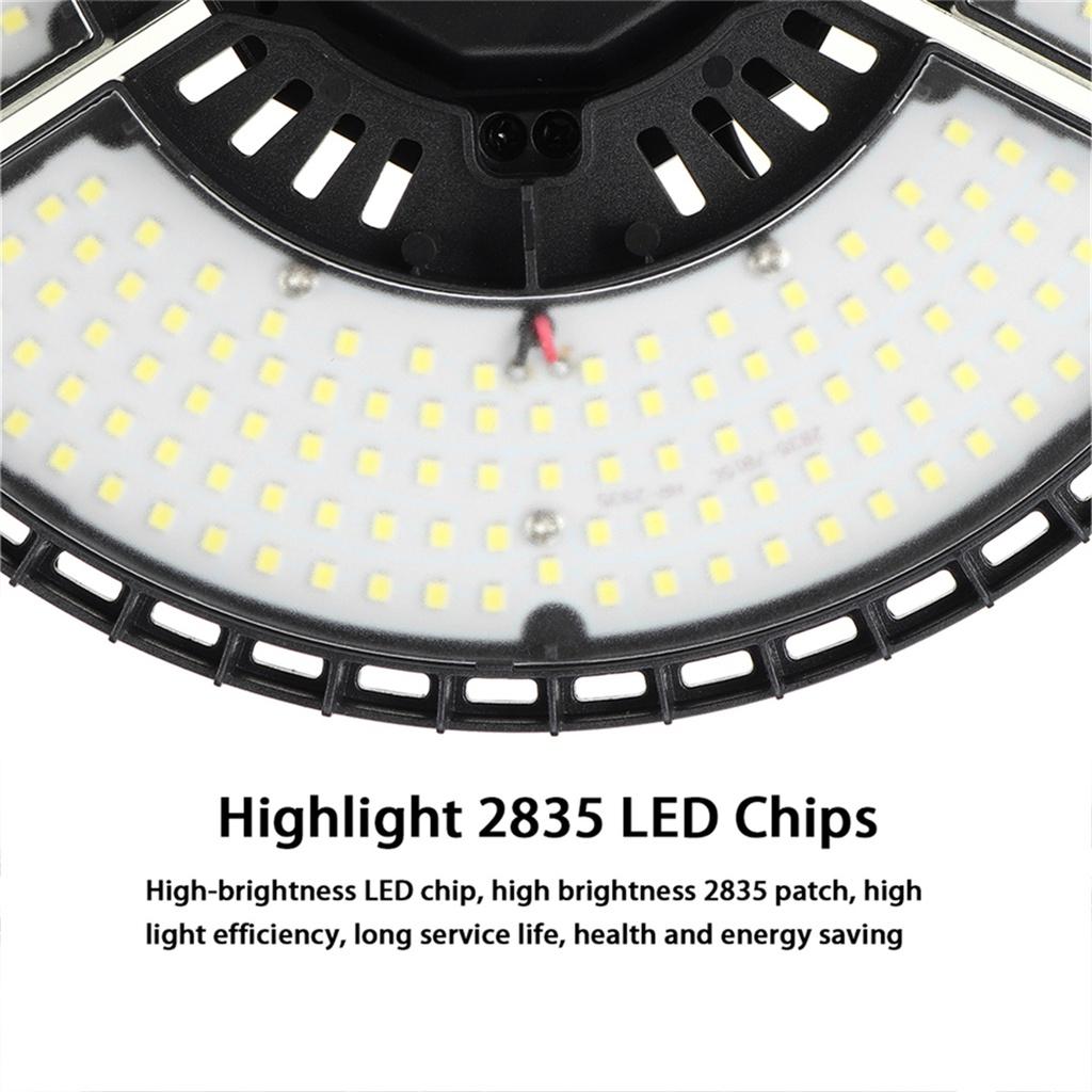 300W/200W 13500LM 315LED Pliable UFO LED High Bay Lights Lumière LED de Garage Éclairage Industriel Entrepôt Lampes LED High Bay