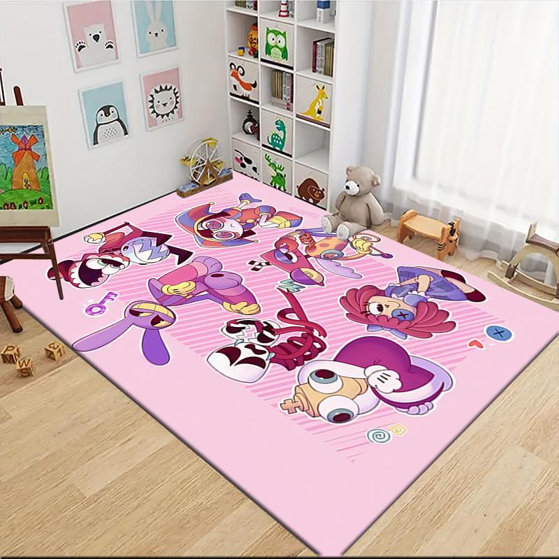 Colorful Cartoon Characters Carpet Rug Soft Washable Antislip Home Living Room Sofa Mats Personalized Christmas Rug