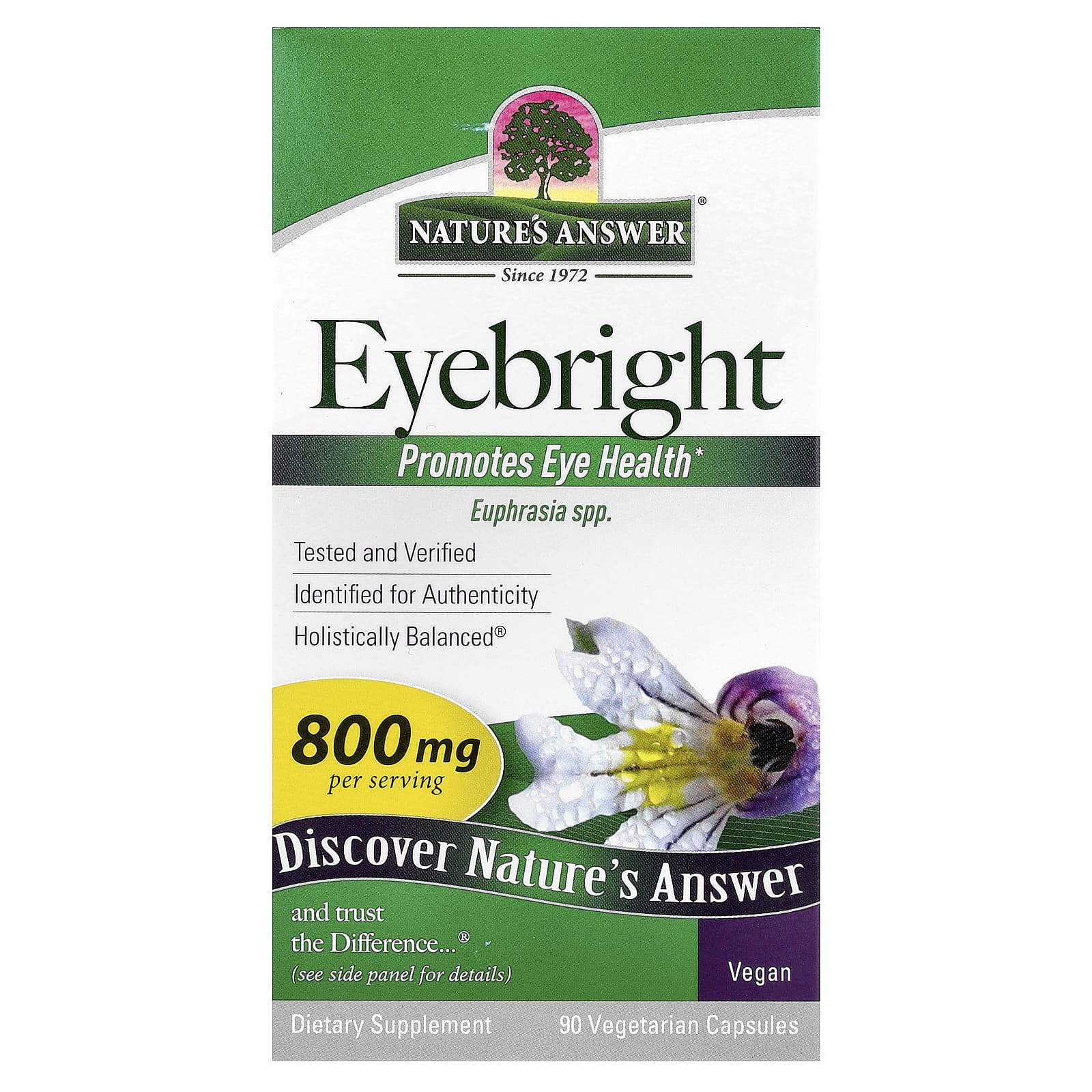 

Nature S Answer, Eyebright, Veggie Caps, 90 Capsules (400Mg per Capsule)