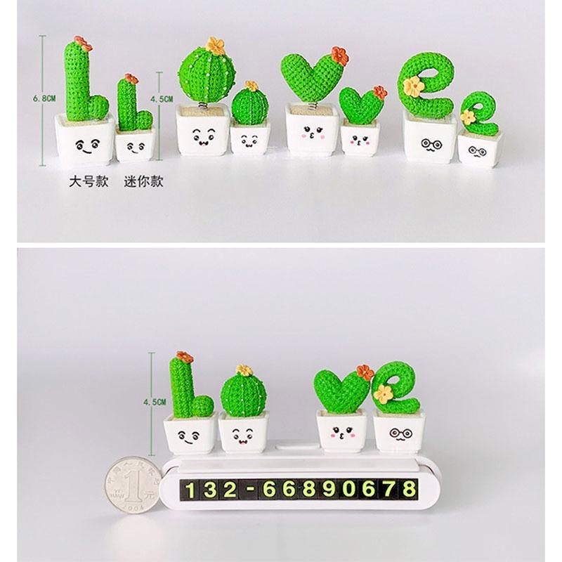 1 Satz mit 4 Stück, Harz Sukkulenten Kaktus Mini Grünpflanze Auto Büro Zuhause Wohnzimmer Handwerk