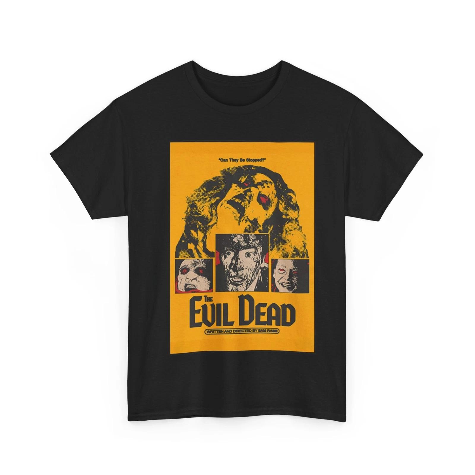 Evil Dead 1981 Movie 100% Cotton T-shirt Mens Tees Top Unisex Heavy Cotton Tee M