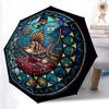 Ocean Treasures Jewels Pattern Umbrella, Portable and Foldable Design, 8 Ribs, a Casual Accessory for Halloween, Christmas, and Birthday Gifts.