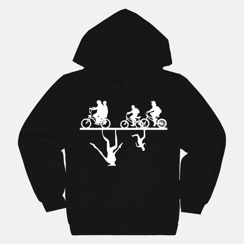 Stranger Thing Printed Children's Hooded Sweatshirt Spring and Autumn Top