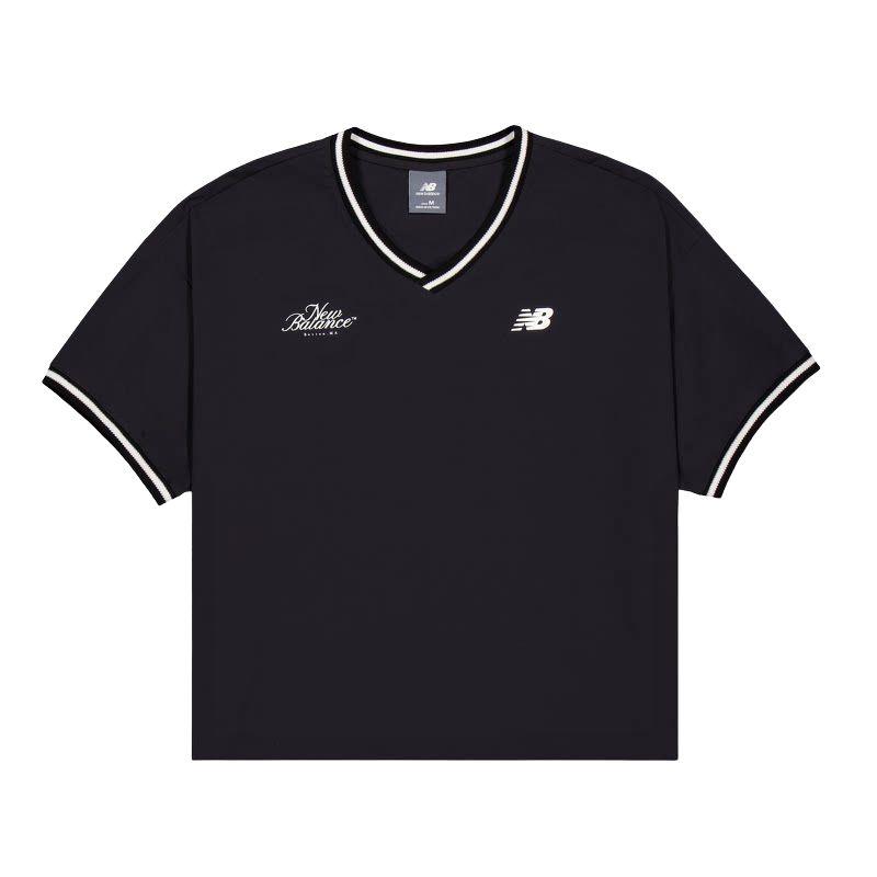 New Balance T Shirts Women s BK V Neck WT61S13S-BK L