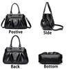 Handbags Women Bags Designer 3 Layers Leather Hand Bags Big Capacity Tote Bag for Women Vintage Top-handle Shoulder Bags