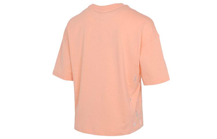 PUMA T Shirts Women's Apricot Red Crew Neck Moderate Straight Fit 531284-26