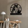 1pc Custom Rustic Horse Metal Wall Art, Personalised Emblem Sign for Lounge, Office, Veranda, Deck, Gift, Home Decor