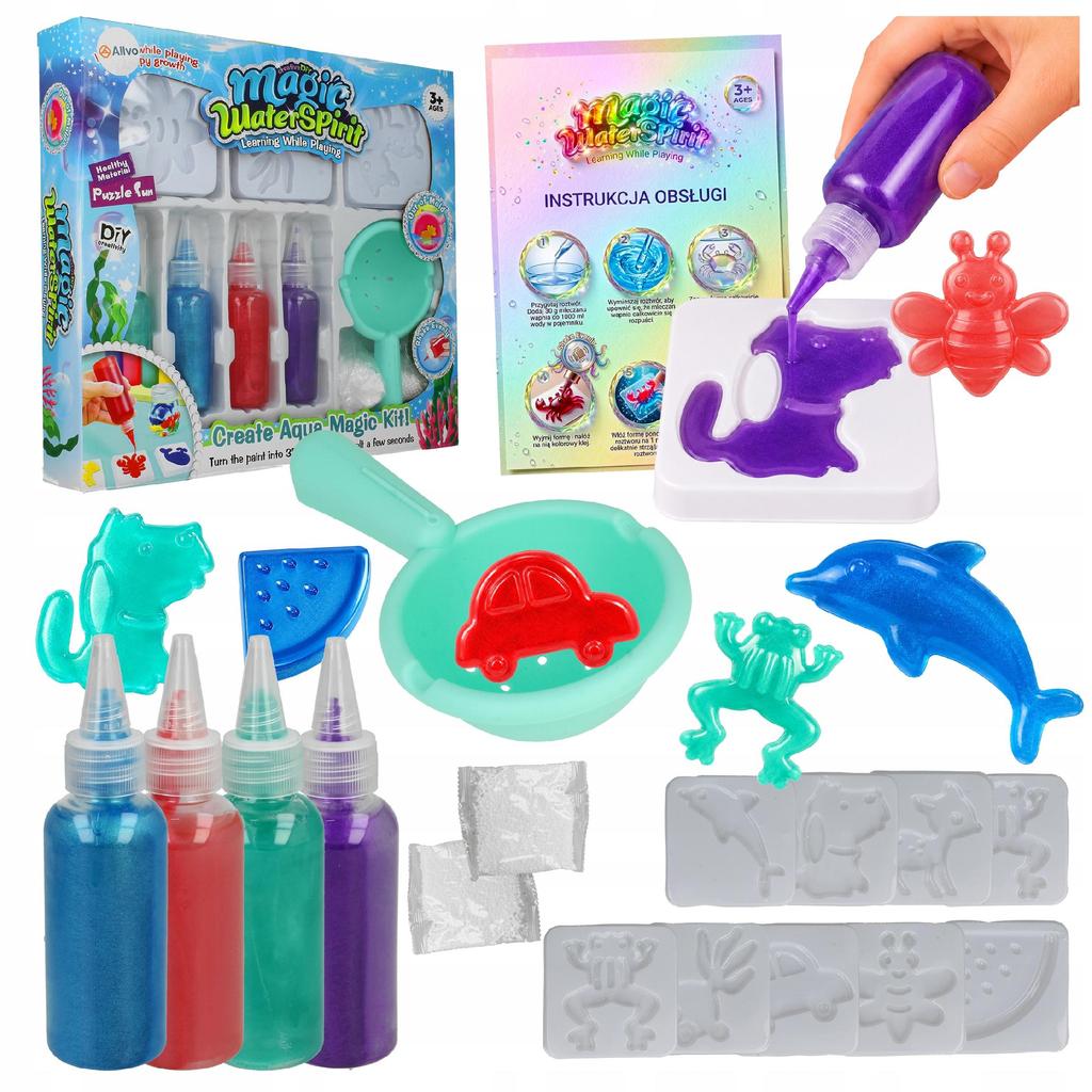 [PACZA] Creative set for children Magic Water Gel + Molds Z3421N