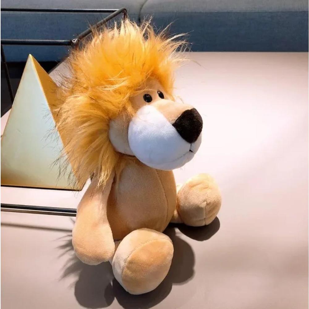 Peluche a forma di elefante, giraffa, procione, volpe, leone, tigre, scimmia, cane, 25 cm, morbido, per regali per bambini