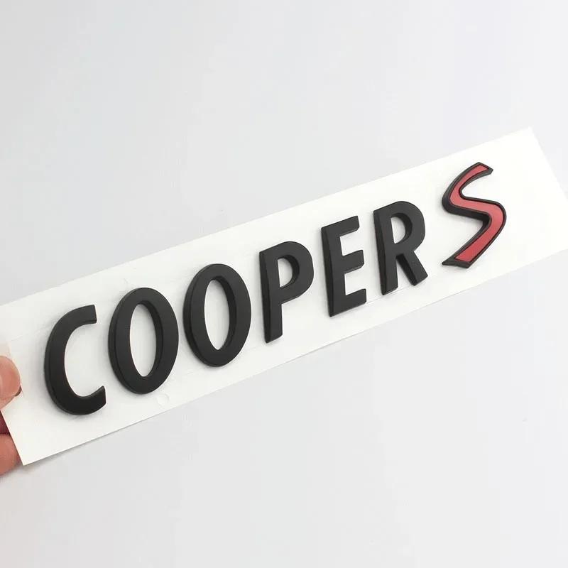 

3D ABS Chrome Car Letters Rear Trunk Mini Cooper S Emblem Badge Sticker For Mini Cooper S R56 R50 R53 F56 F55 R60 Accessories